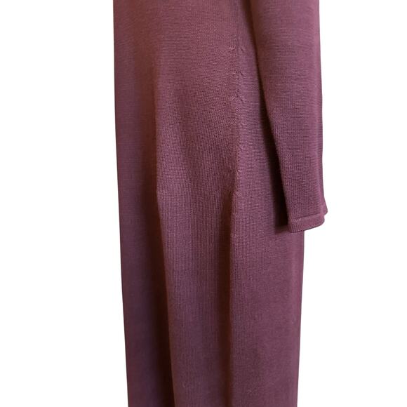 EUC VTG Peruvian Connection Maroon 100% Pima Cotton Sweater Dress Size M Preppy - Picture 6 of 9
